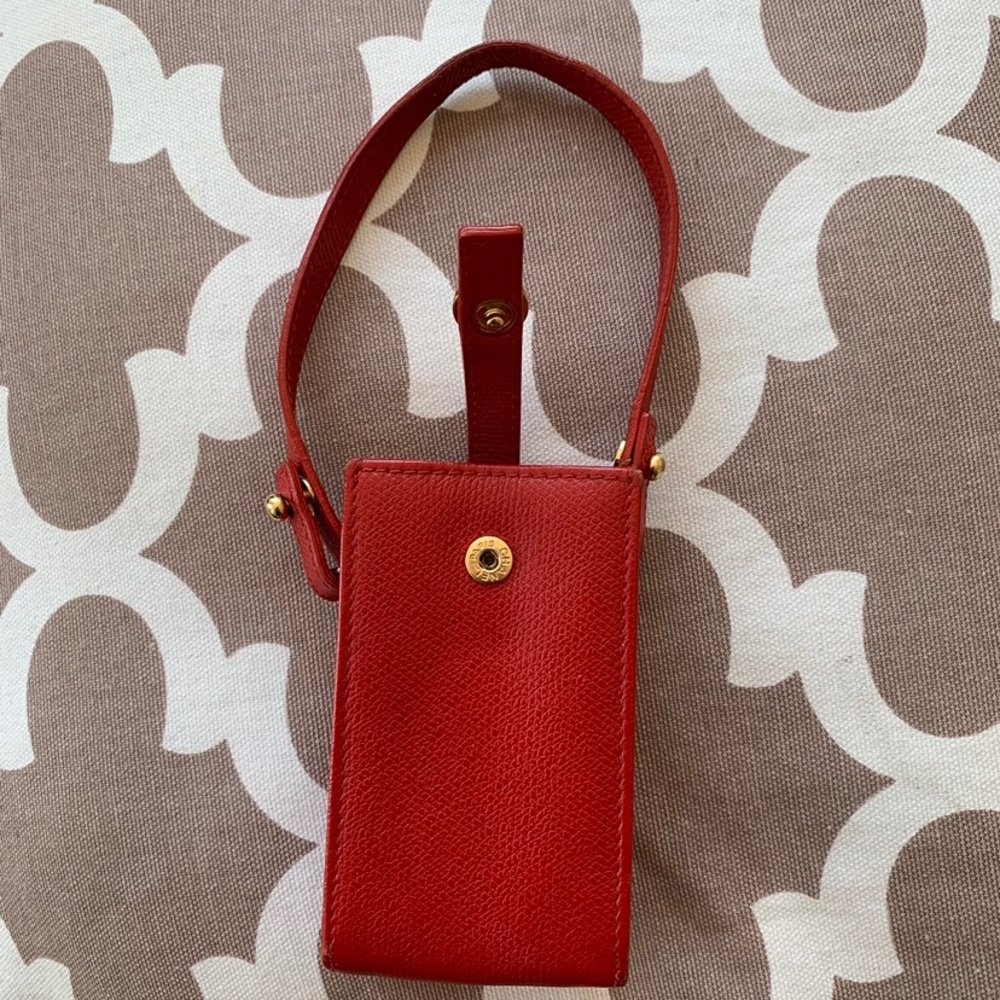 Chanel Vintage leather cc phone holder. Pouch. Purse - Picture 3 of 16